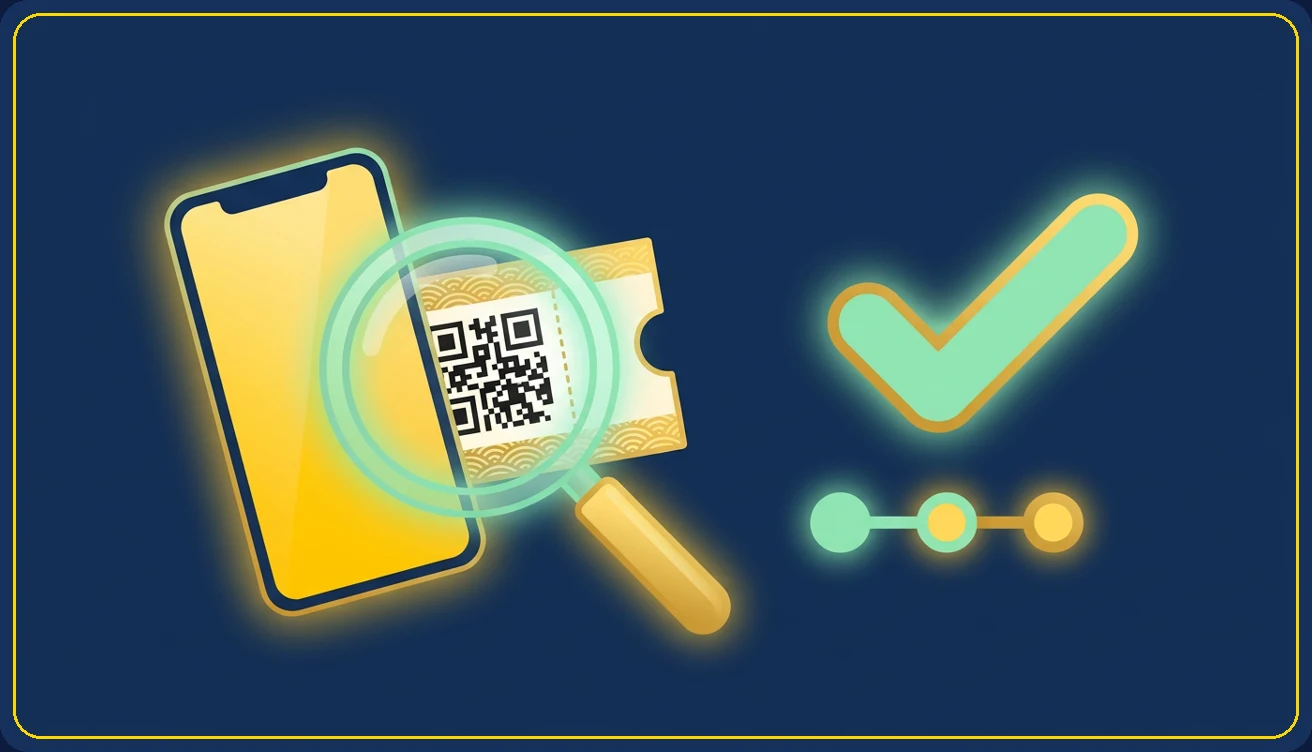 Пошаговая схема проверки лотерейного билета по QR-коду